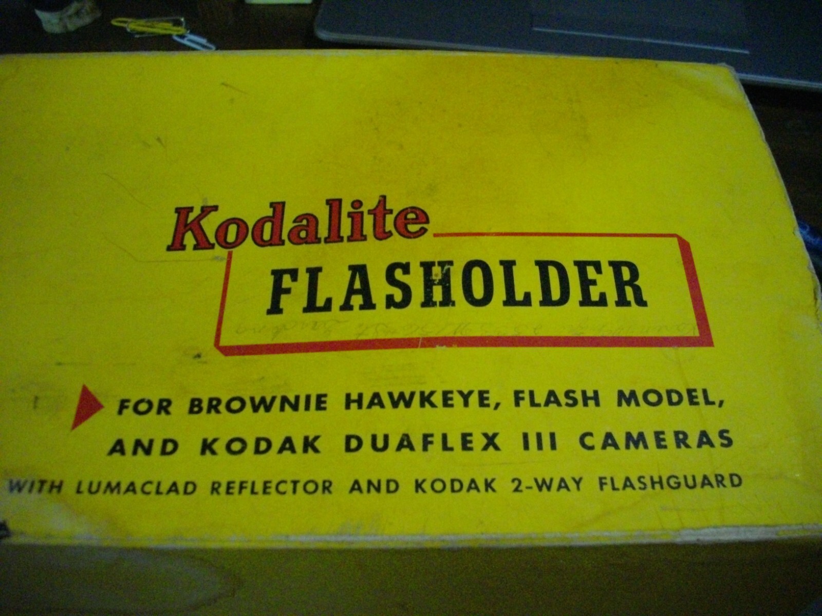Vtg Kodak Standard Flasholder w Orig Box, Bracket & Extras N 91F
