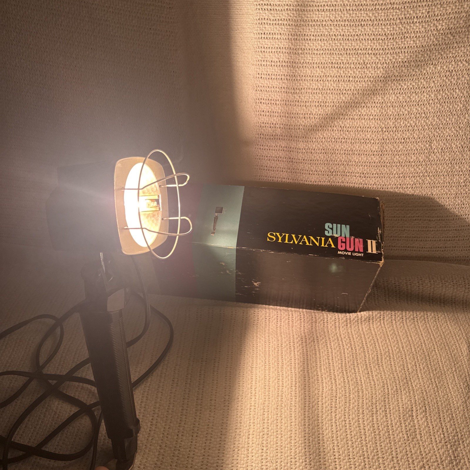 SYLVANIA SUN GUN II SG-55 Movie Lighting 1960s Vintage TESTED WORKS