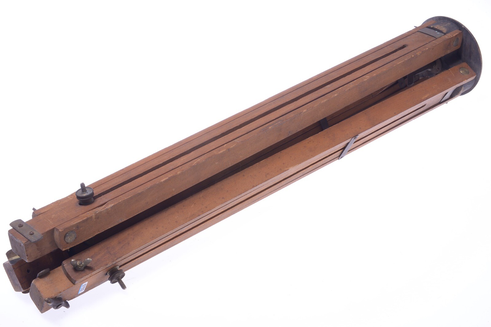 ✅ ANTIQUE WOOD TRIPOD 155CM, 61.00″ GLASS PLATE 4×5 LARGE FORMAT FIELD CAMERA