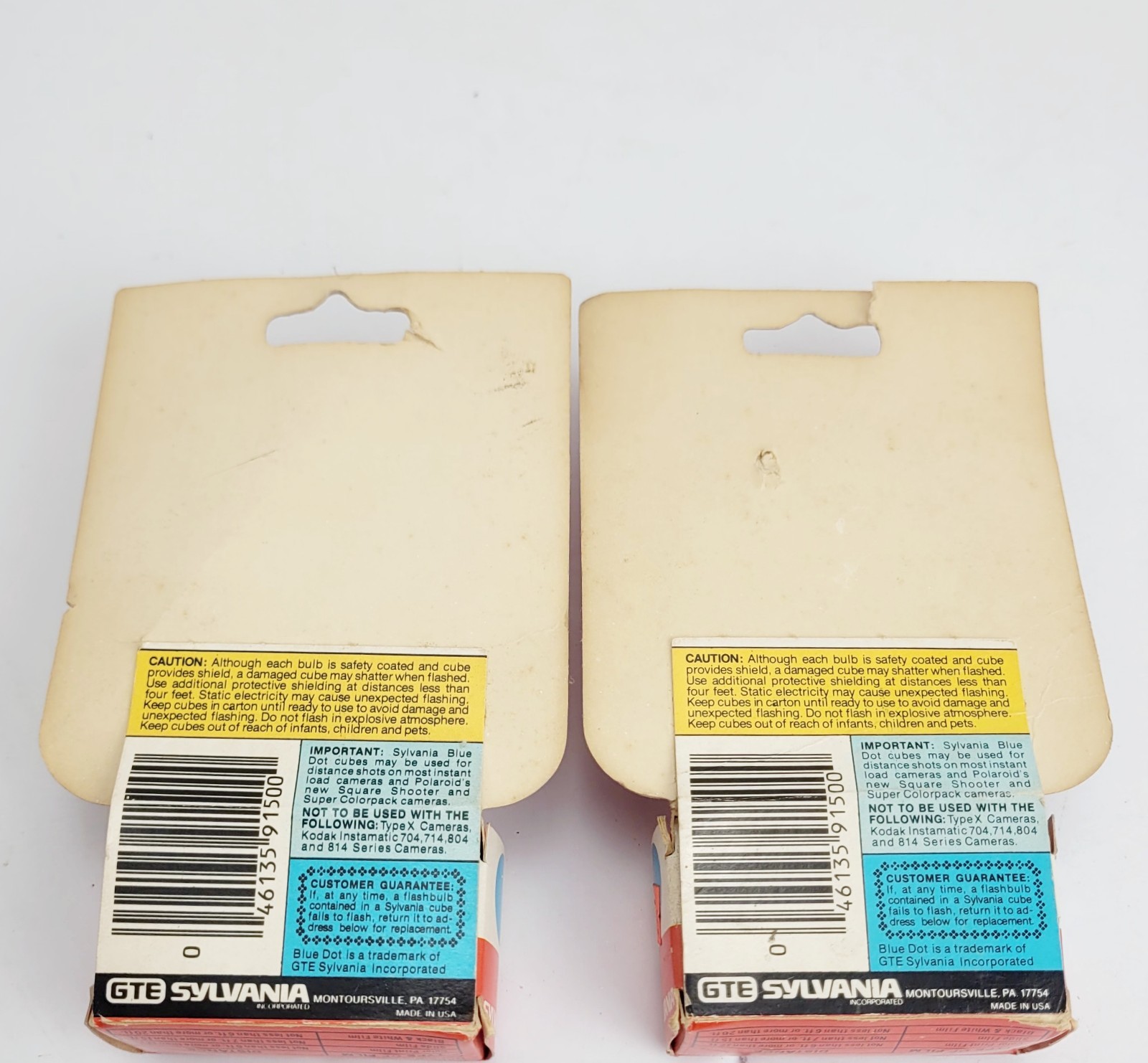 New Old Stock Sylvania Blue Dot HI-POWER 4 Cubes 16 Flashes Flashcubes