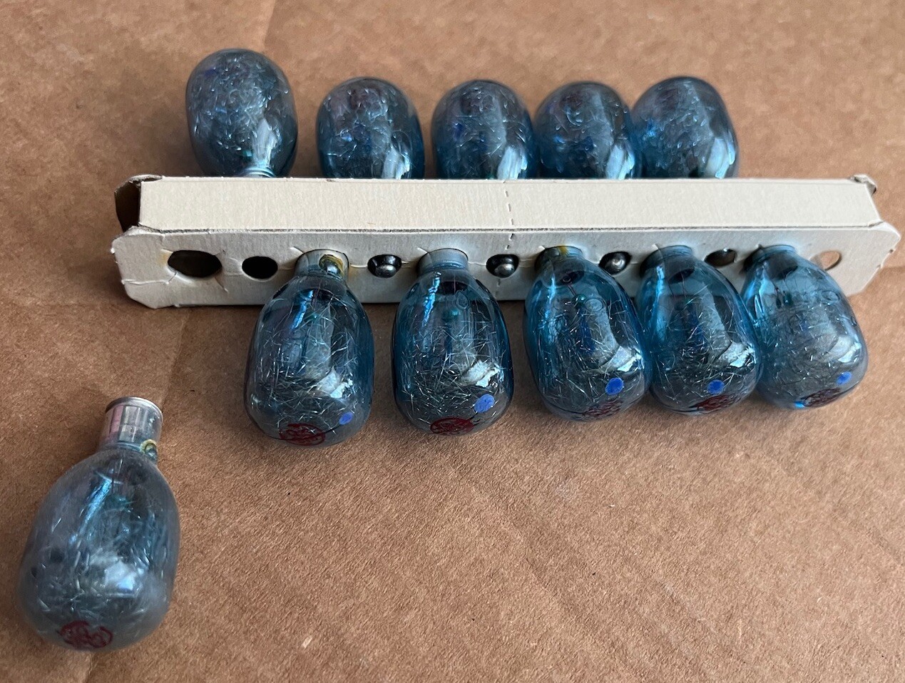 VTG GE M3B Flashbulbs 11 Bulbs Blue Original Box General Electric CG612-AK14