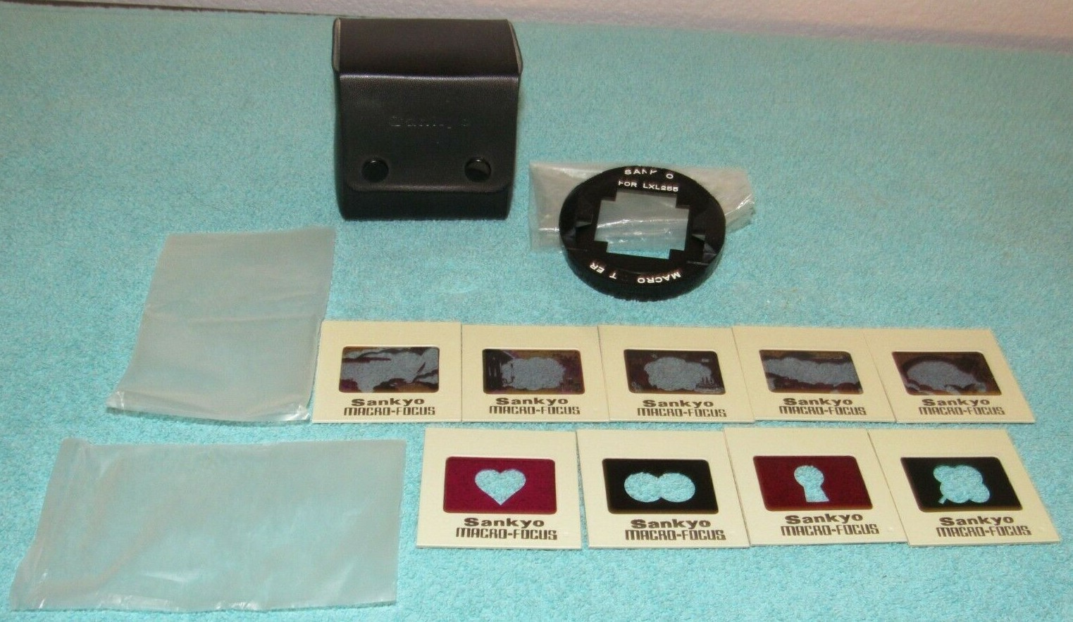 SANKYO Macro Titler for LXL255 with 9 Macro Filter Frames w/ Carrying Case Japan