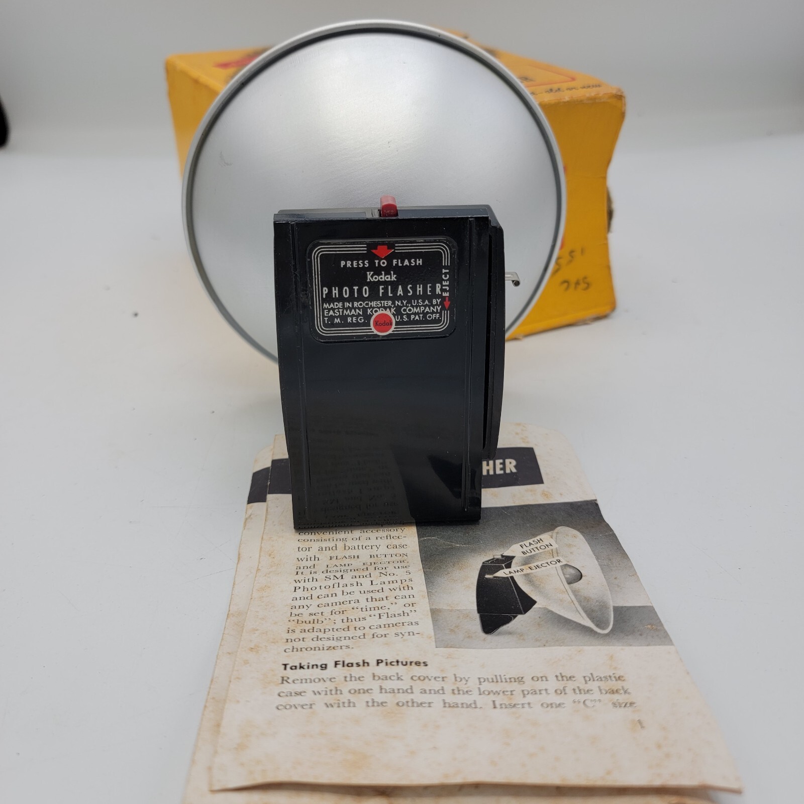 Kodak Photo Flasher with Original Instructions Original Box