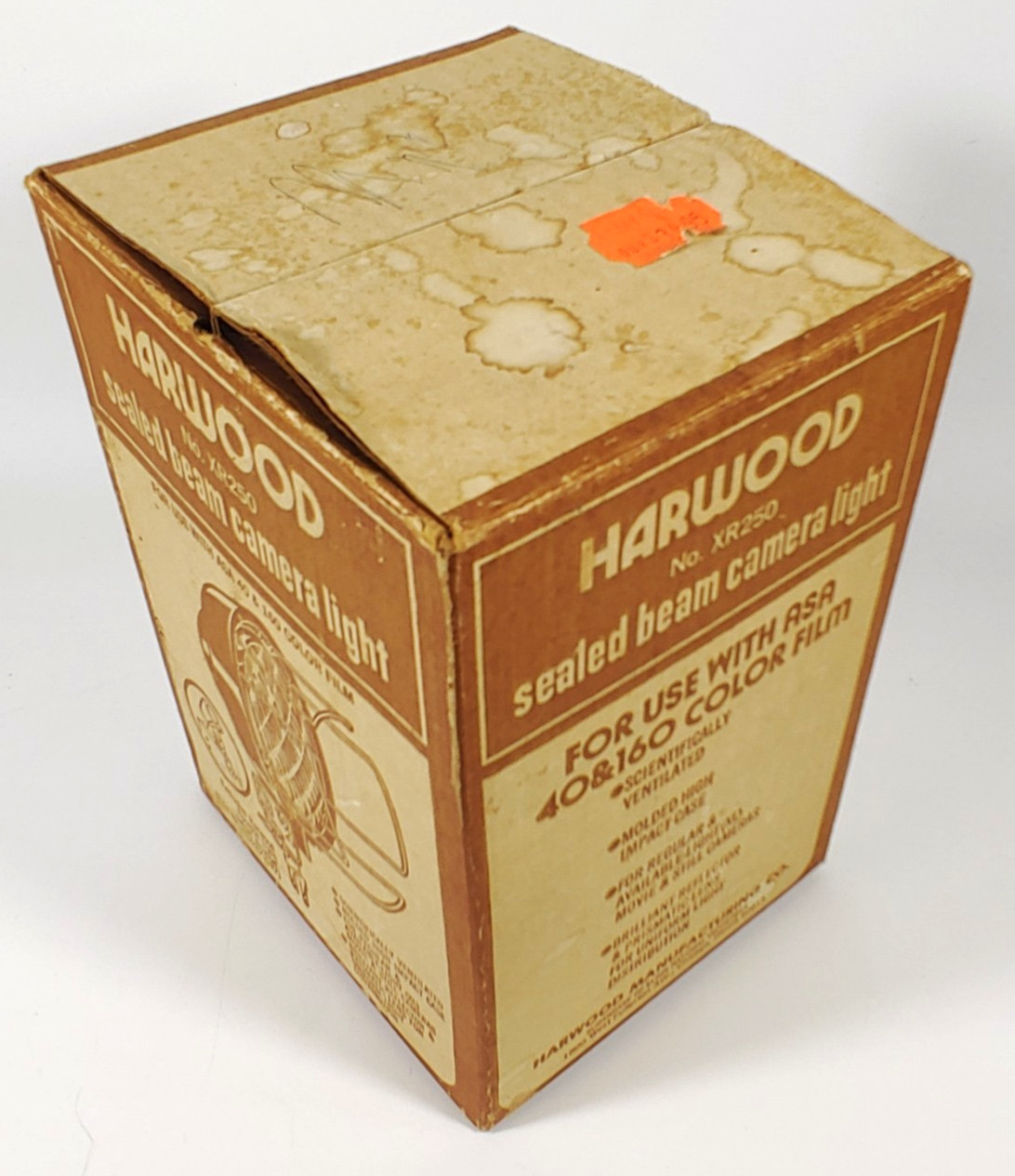 Vintage Harwood No. XR250 Sealed Beam Camera Light For Use With ASA 40&160 WORKS