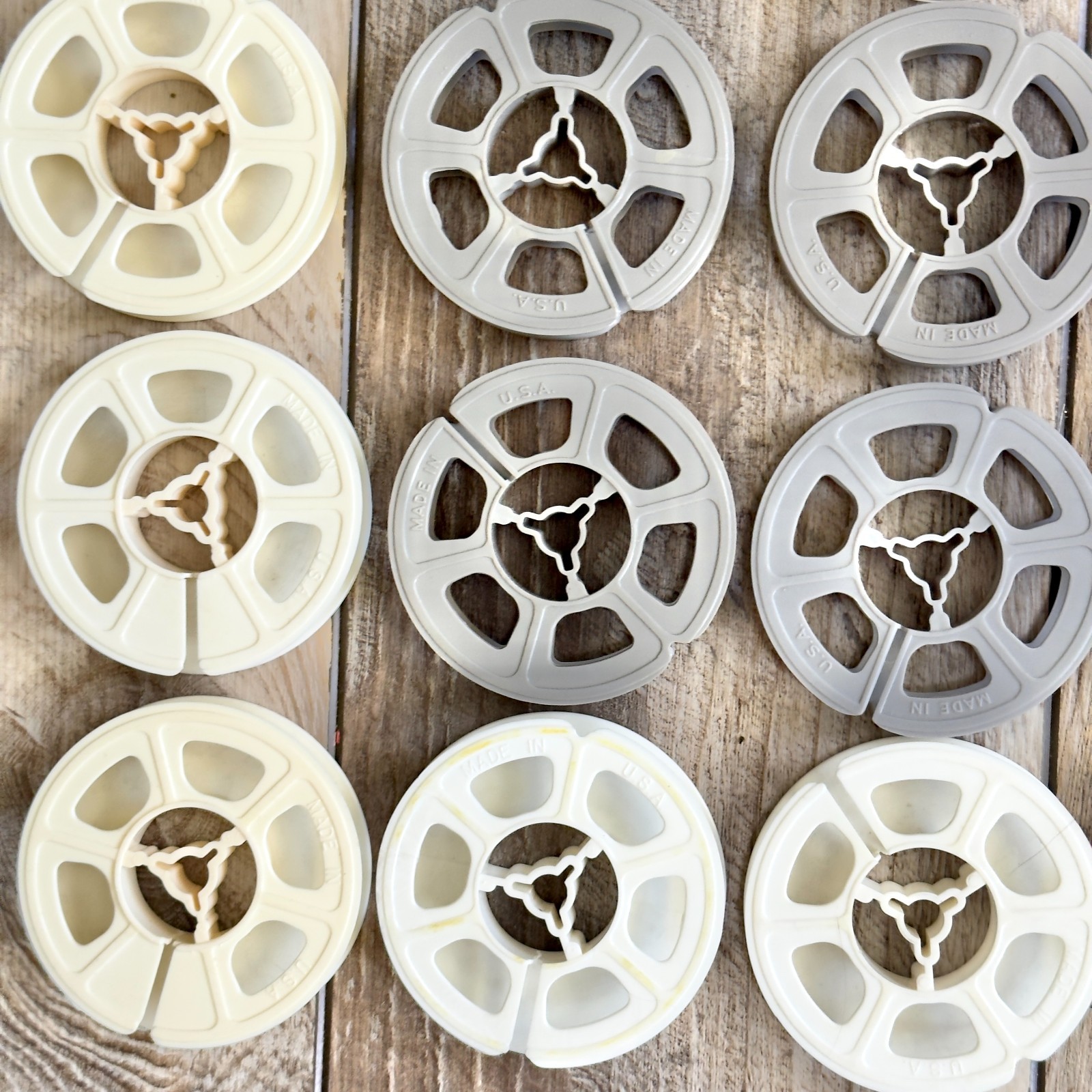 Mixed Lot Over 40 8mm Approximately 3″ Empty Plastic Film Reels