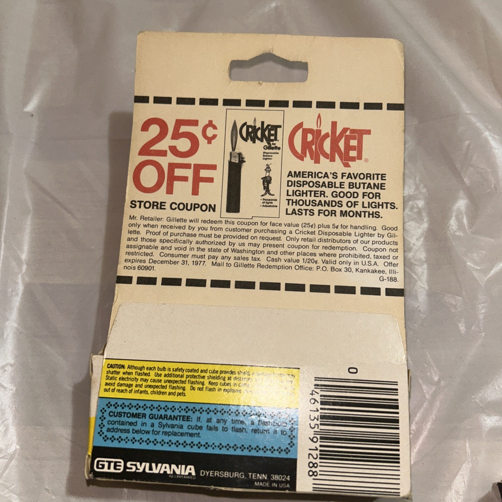 Vintage Sylvania Blue Dot Camera Flash Cubes 3-Pack + 1 In 2nd Pack