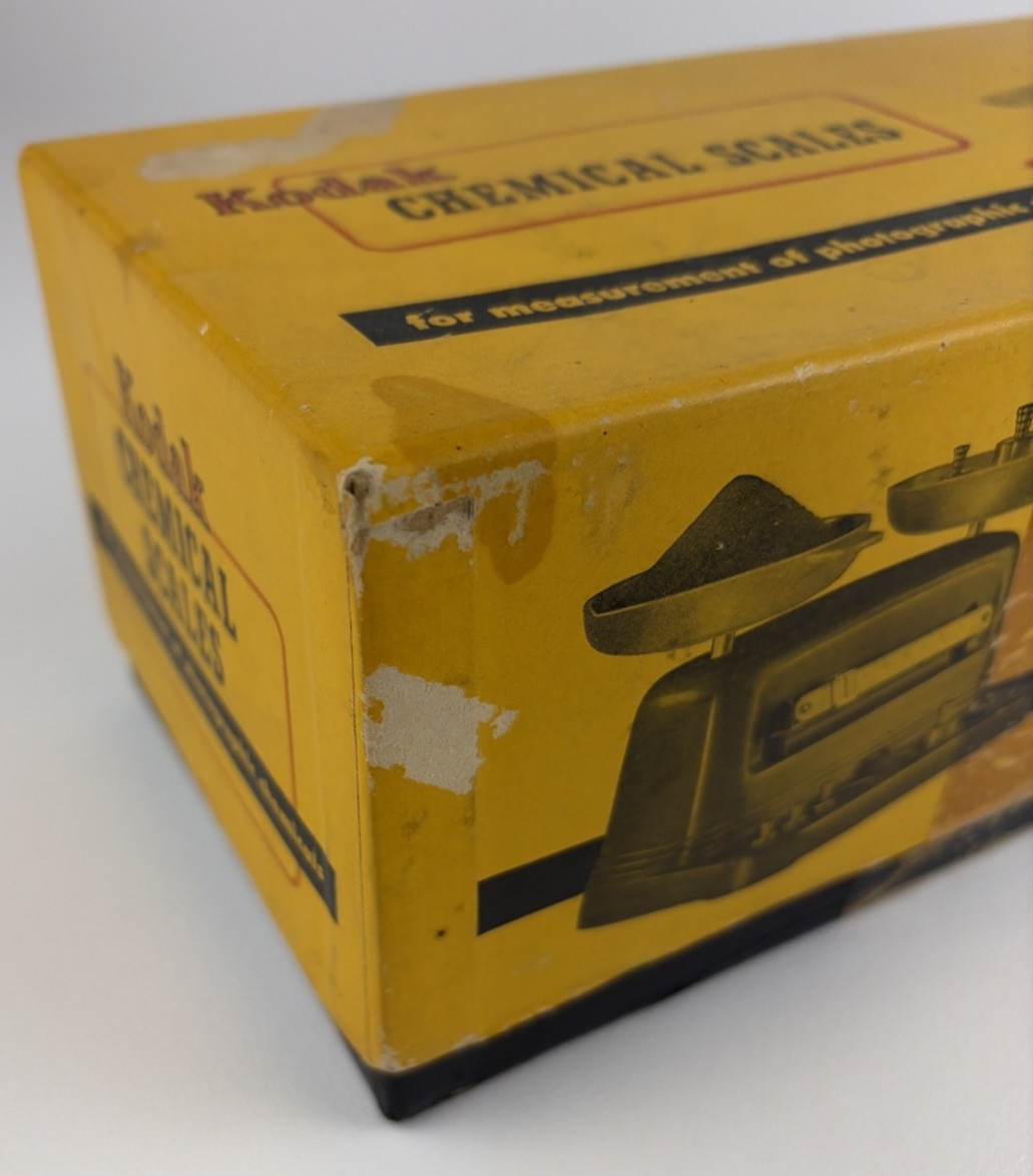 Vintage Kodak Chemical Scales with Box Measurement of Photographic Chemicals
