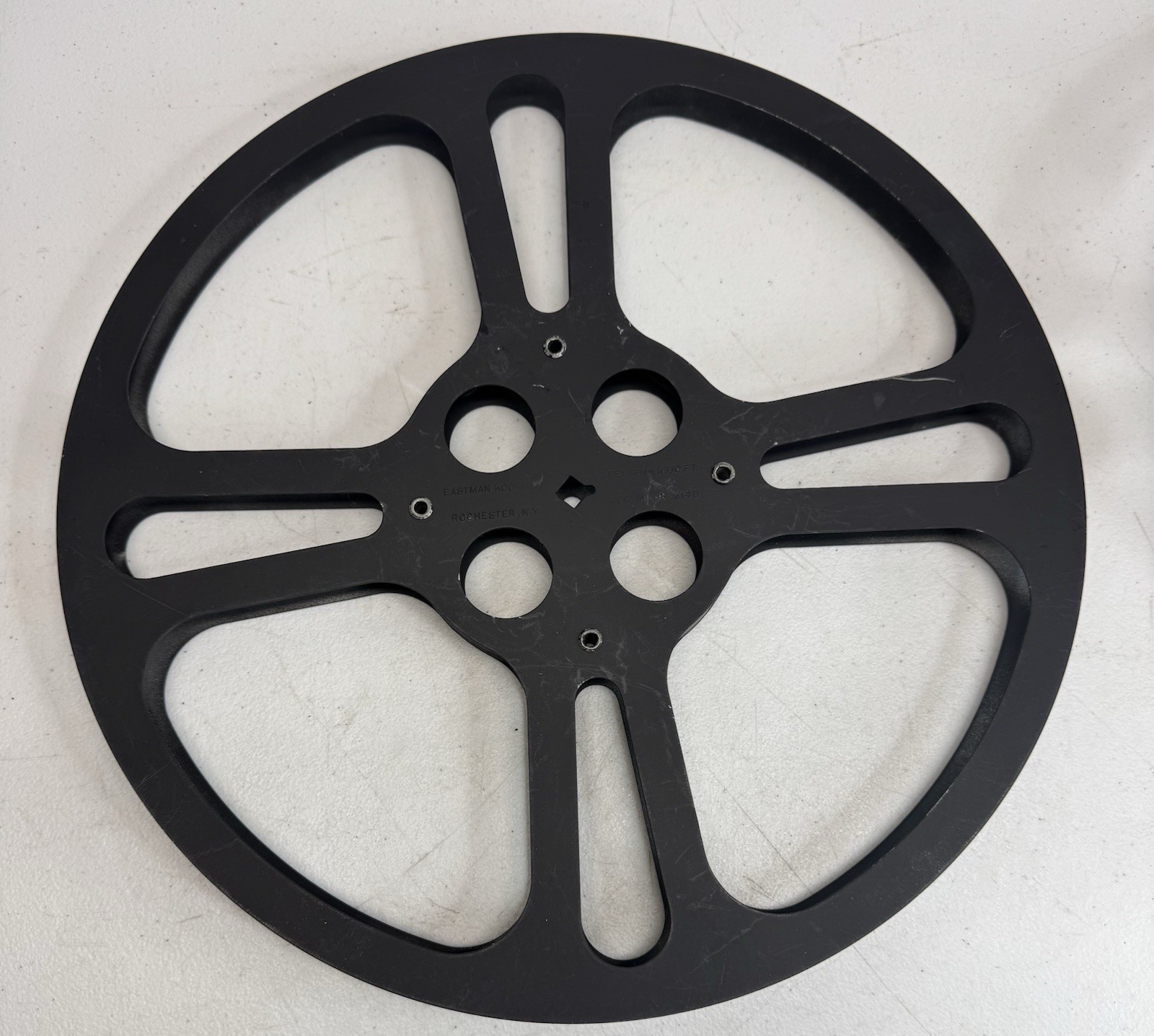 Vintage Eastman Kodak Metal Film Reel- 16mm, 14″ Black 1600 Ft