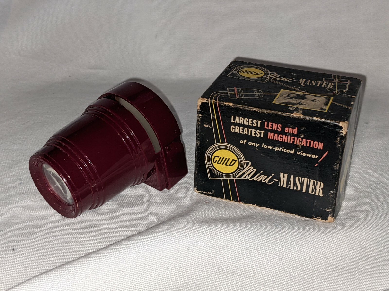 Vtg 1950s Craftsmen’s Guild Mini-Master 2 x 2″ 35mm Slide Viewer w/ Original Box