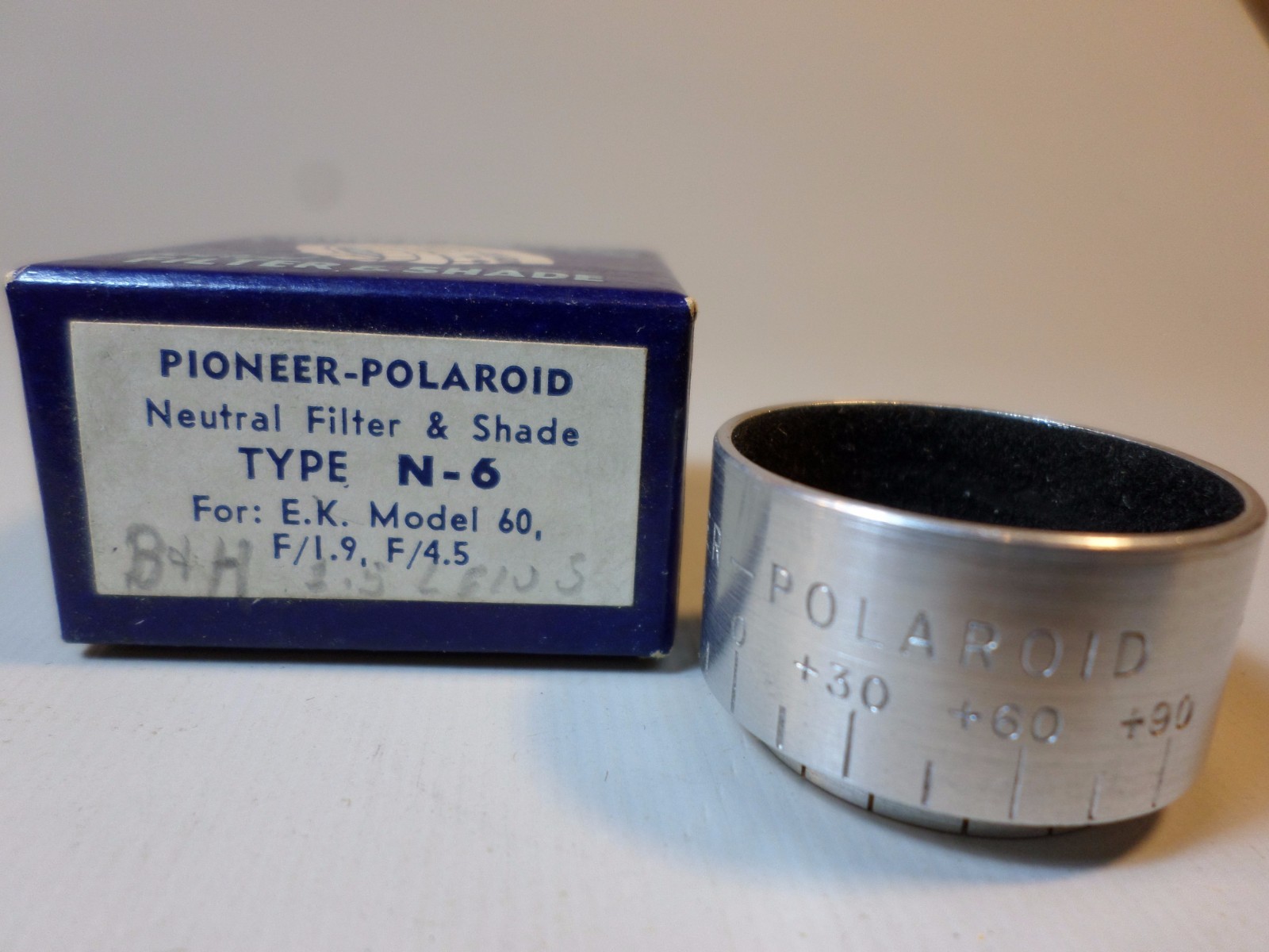 RARE Pioneer Polaroid Neutral Filter and Shade Type N-6 For EK Model 60