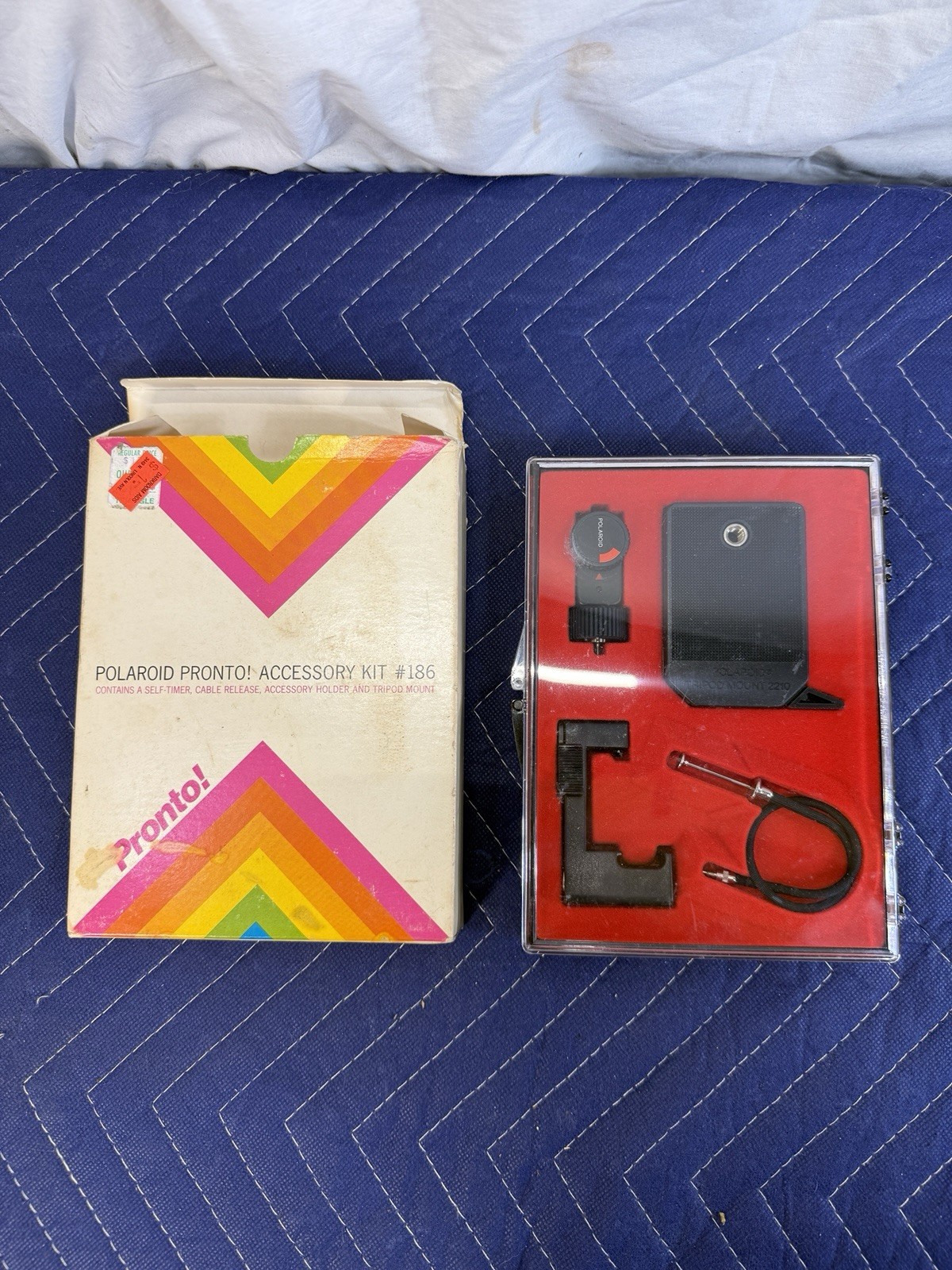 Polaroid Pronto Camera Accessory Set #186 Self-Timer Release Tripod Mount SX-70