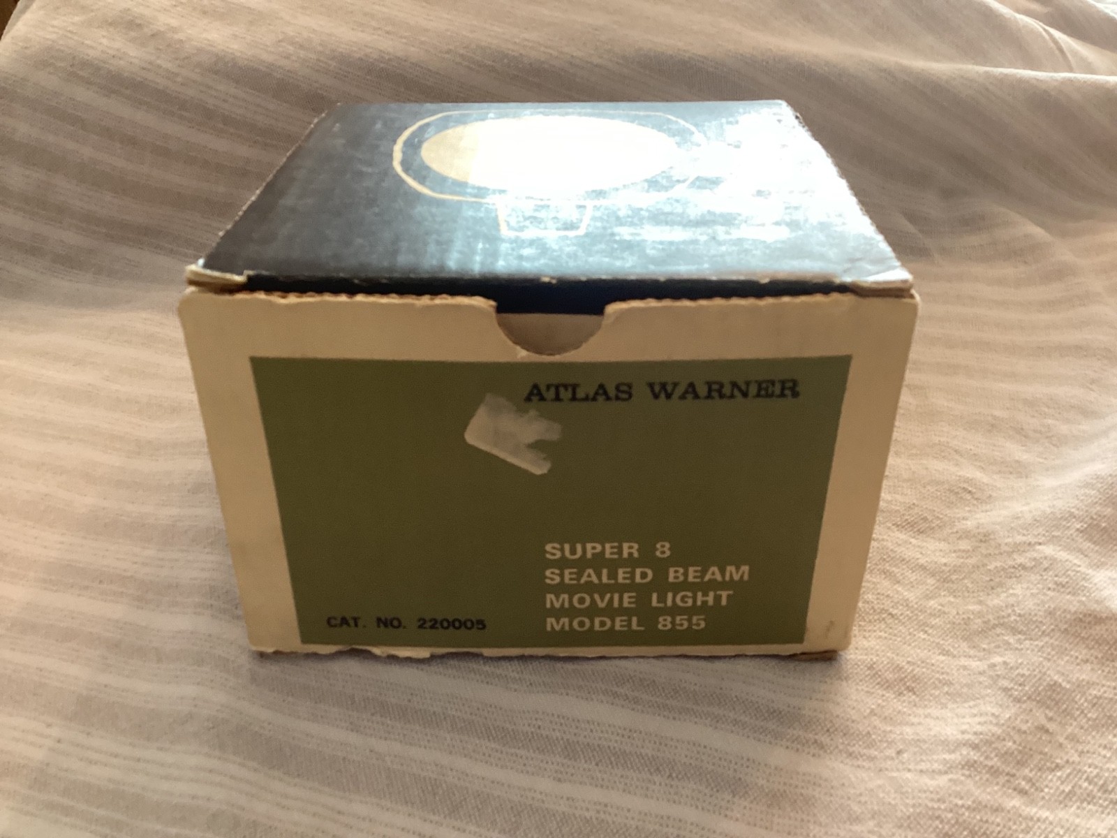 Vintage 1960s MCM Atlas Warner Super 8 Sealed Beam Movie Light Model 855