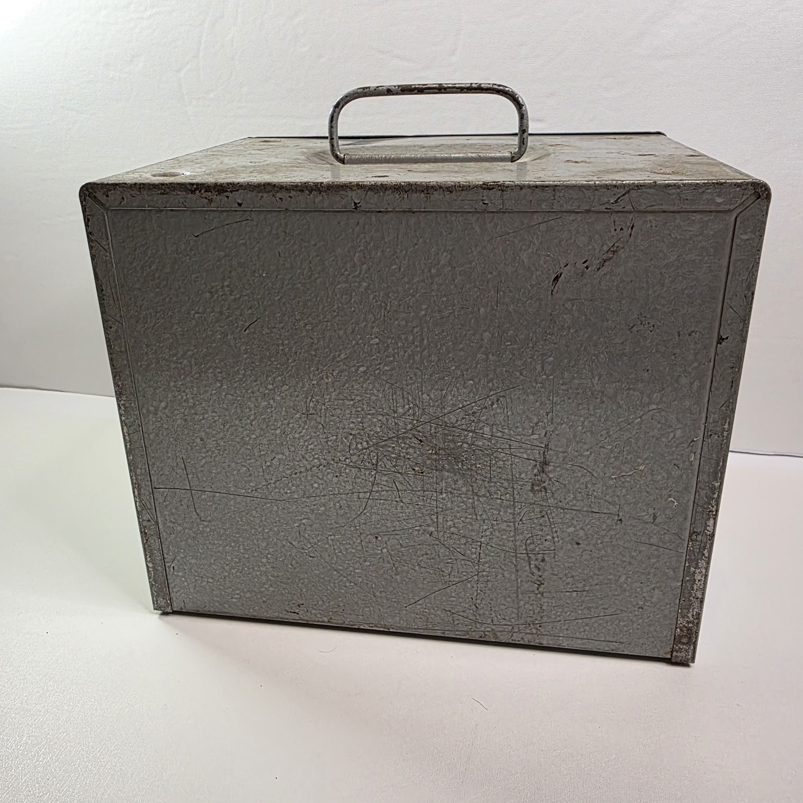 Vintage Film Storage Case Brumberger Metal Box 8mm Holds – 12 Reels.