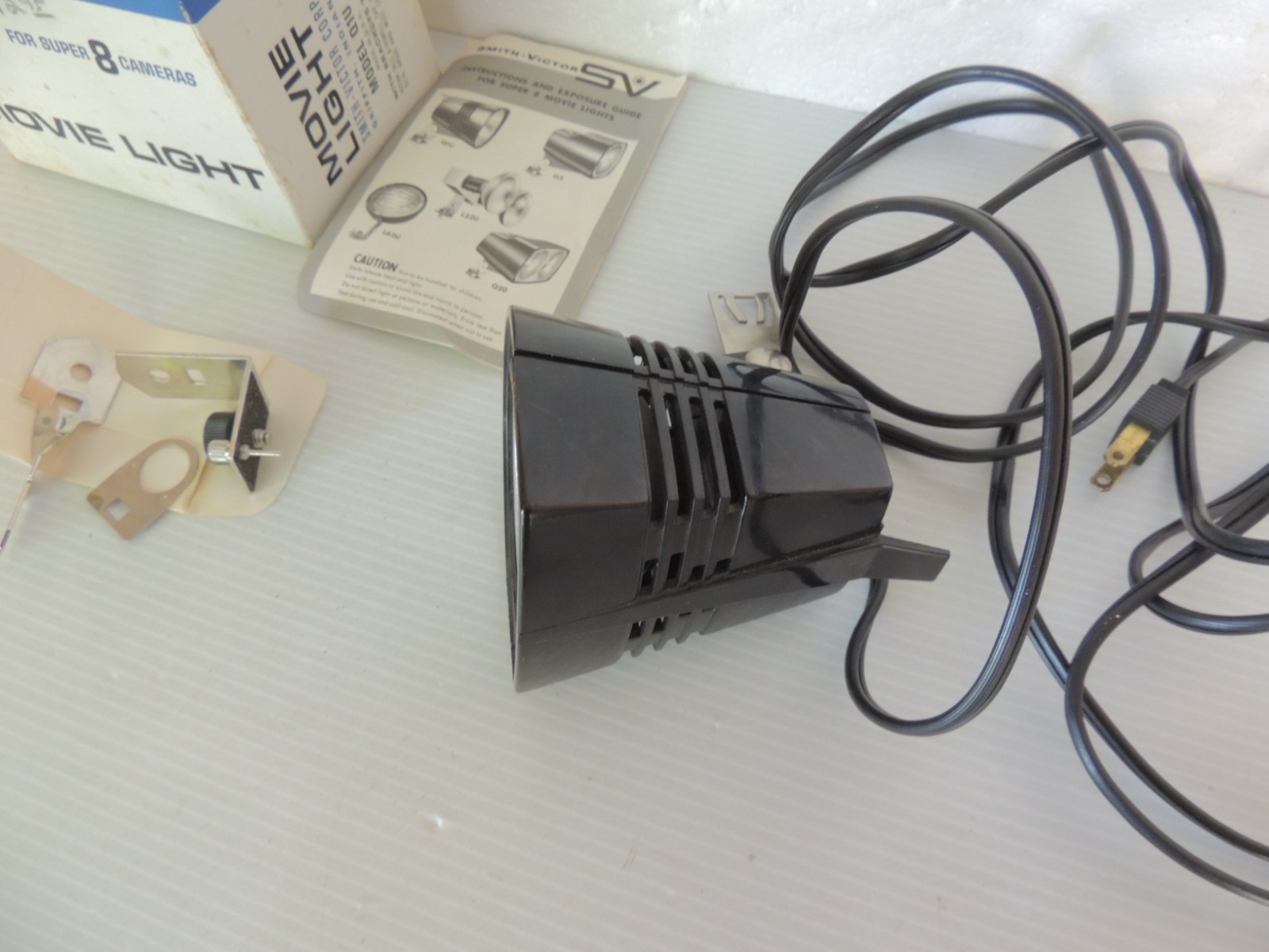 Smith-Victor Movie Light Model Q1U for Super 8 Cameras in Box Working 650 Watt