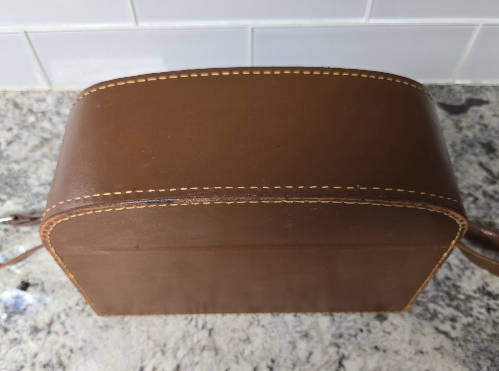 Vintage Brown Leather Camera Case ▪︎ Orig. for Bell & Howell 8mm ▪︎ Includes Key