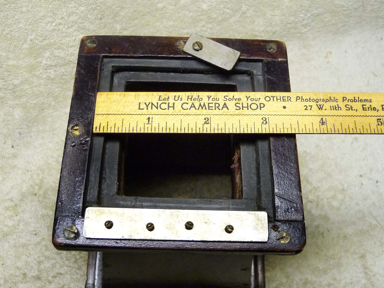 RARE Antique Large Format VIEW Camera WOOD Lens Cone TOP HAT Extension.Close Up?