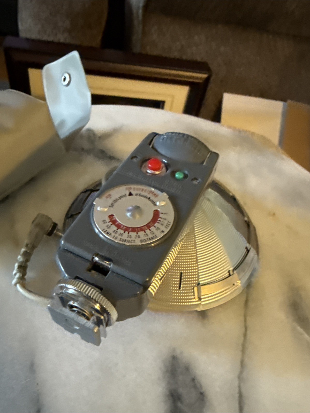 Vintage Honeywell Tilt-A-Mite Camera Flash Unit with Case
