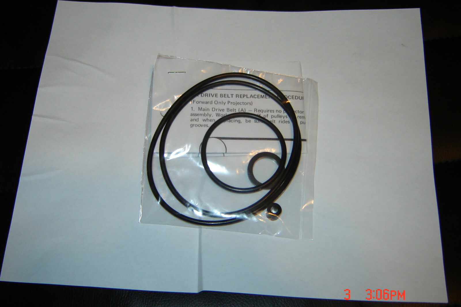 WARDS 805 Projector Belts 4 Belt Set, 2 Tires 2 Belts, New Complete Belt Kit.
