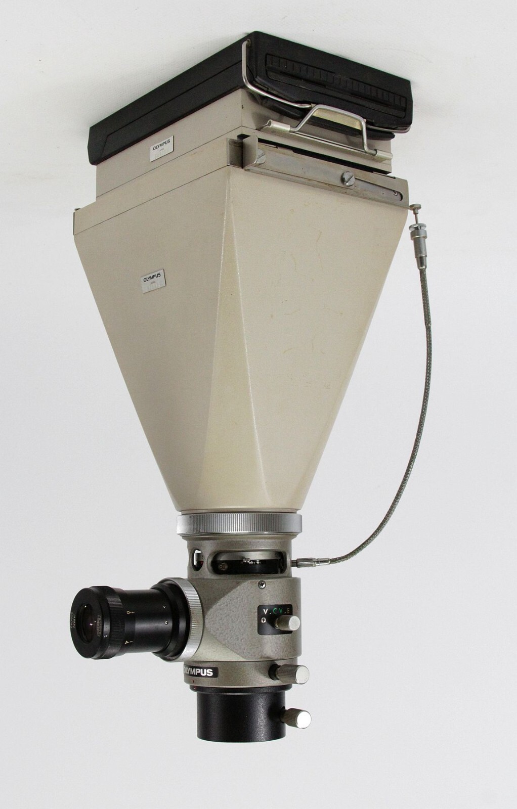 vintage Olympus manual photographic camera system unit parts with Polaroid back