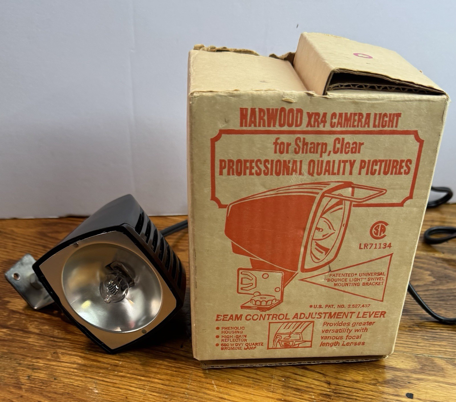 Vintage Harwood XR4 Hi-Intensity Photography Beam Control Light 650w WORKS