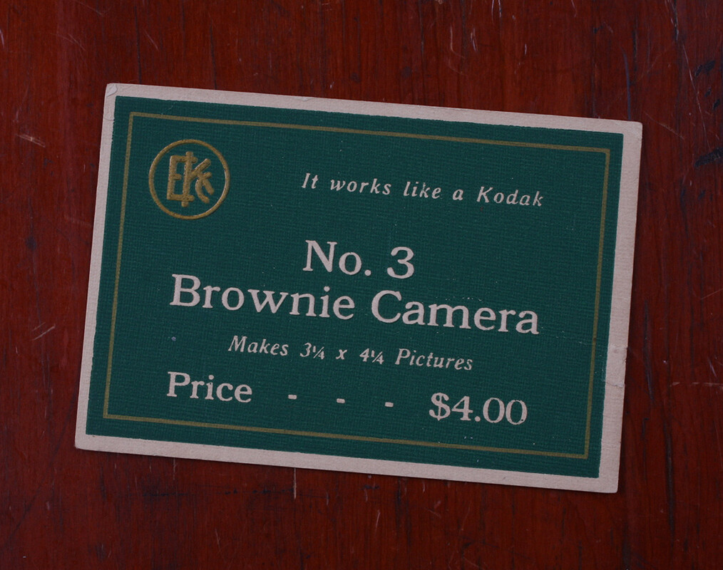 KODAK PLACARD FOR NO. 3 BROWNIE/cks/215276