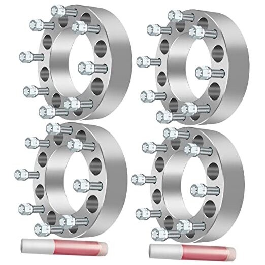 4X 8 Lug 50mm 2″ Wheel Spacer Adapters 8×6.5 to 8×180 126.15mm 14×1.5