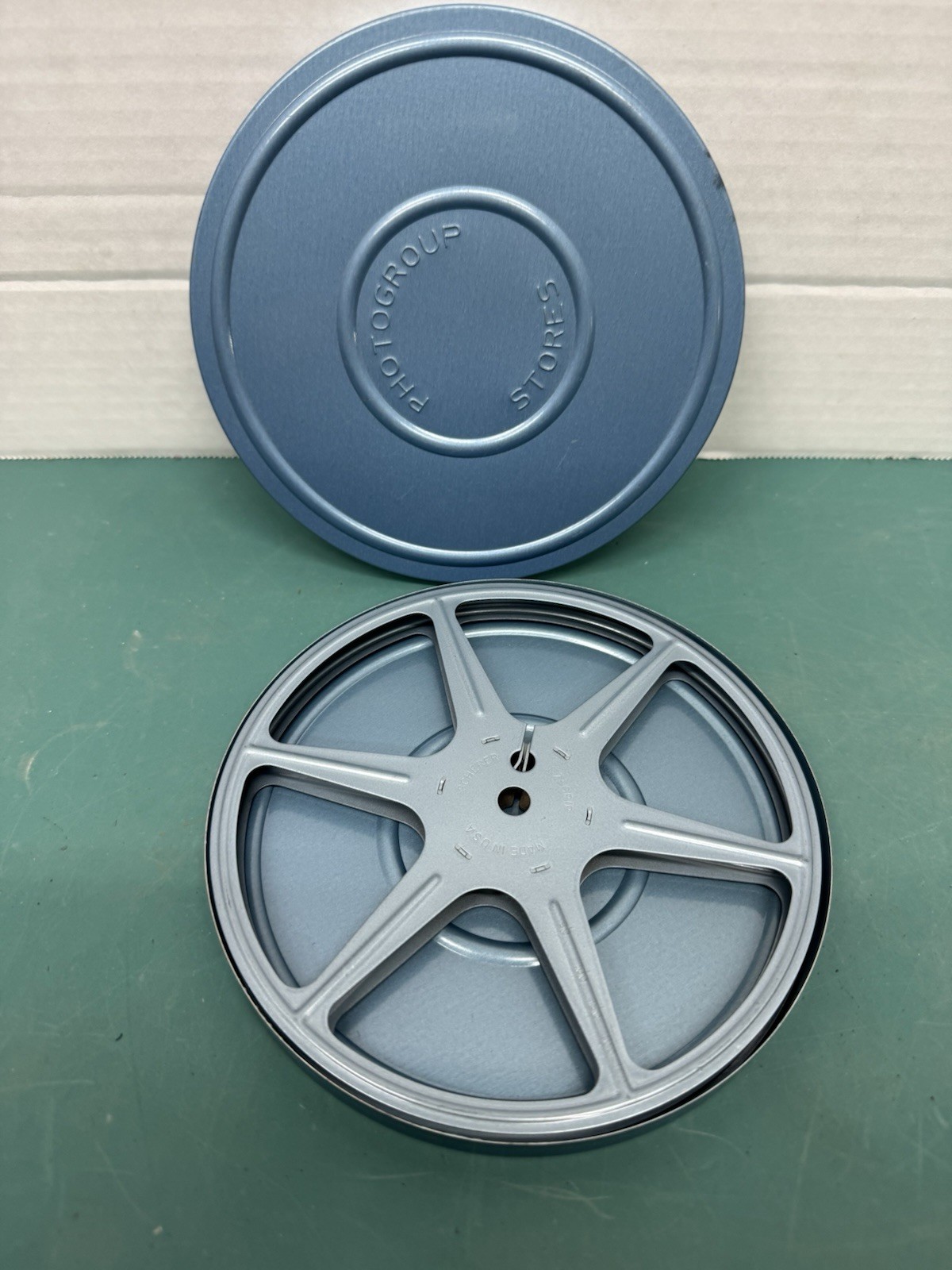 Vintage Film Tin Canister Holders Round Container