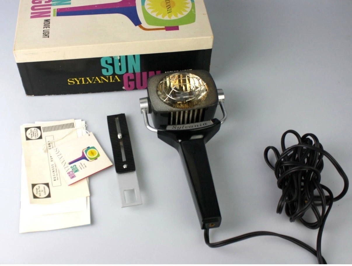 Sylvania SG-1 Sun Gun Movie Light – Original Box Tested Working. Vintage