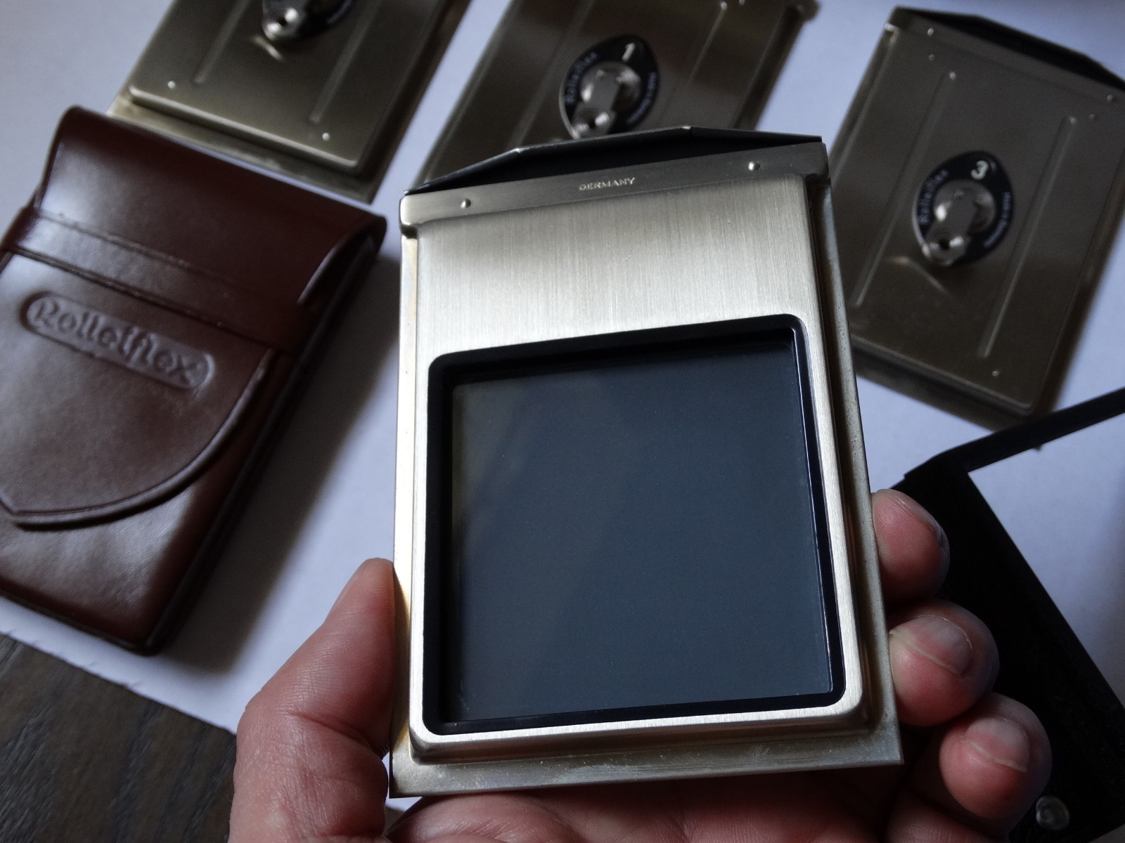 Rolleiflex Rolleicord Plate Adapter Set (12) w/ Orig Box, Germany – New, Un-used
