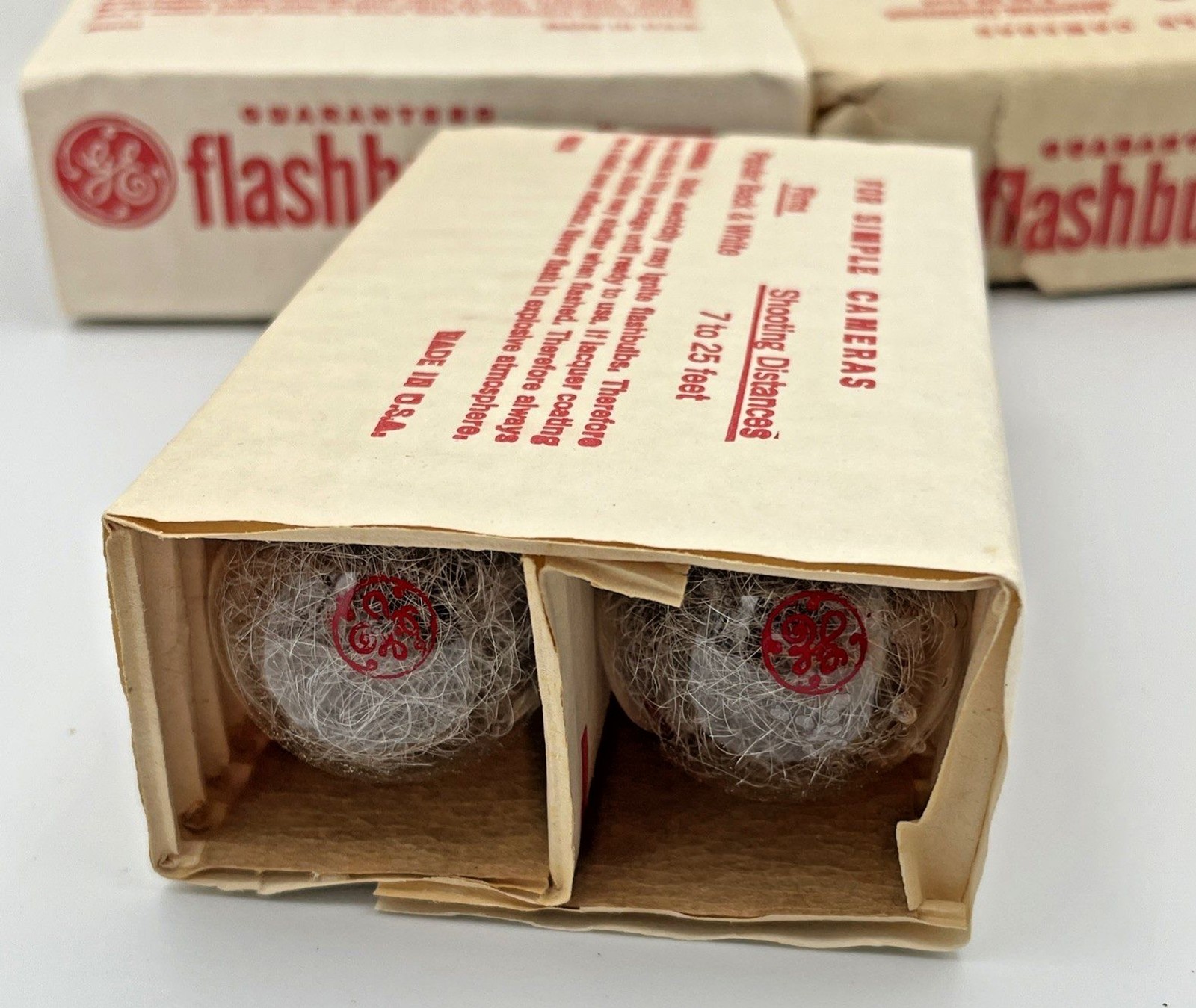 VTG New Unused GE #5 Camera Flashbulbs in Original Box 12 bulbs