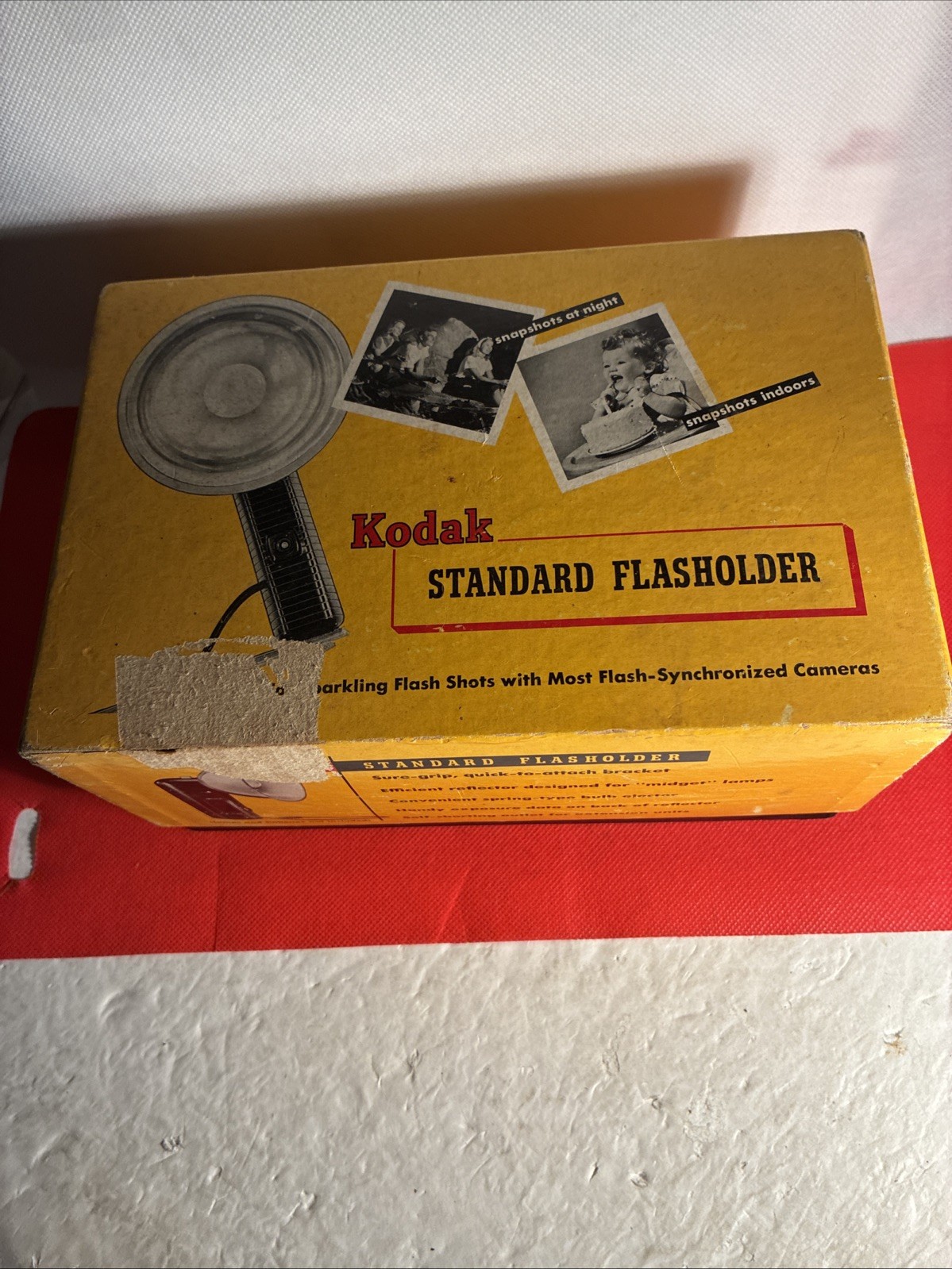 Vintage Kodak Standard Flasholder With Original Box. With Accessories No. 92F