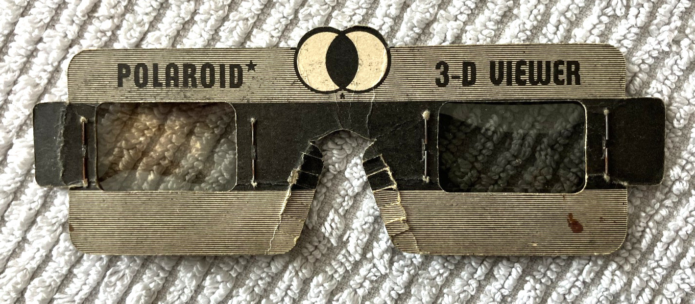 6 Vintage Polaroid polarized 3-D viewing glasses used