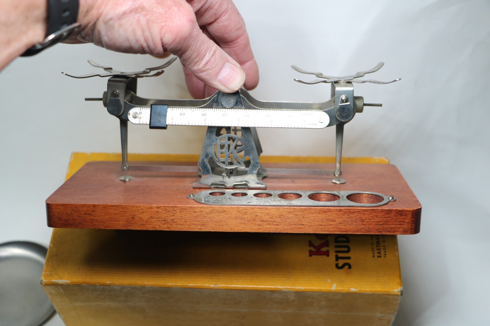 Vintage Kodak Studio Scale Art Deco Complete Weights, Box Chemical, Balance Beam