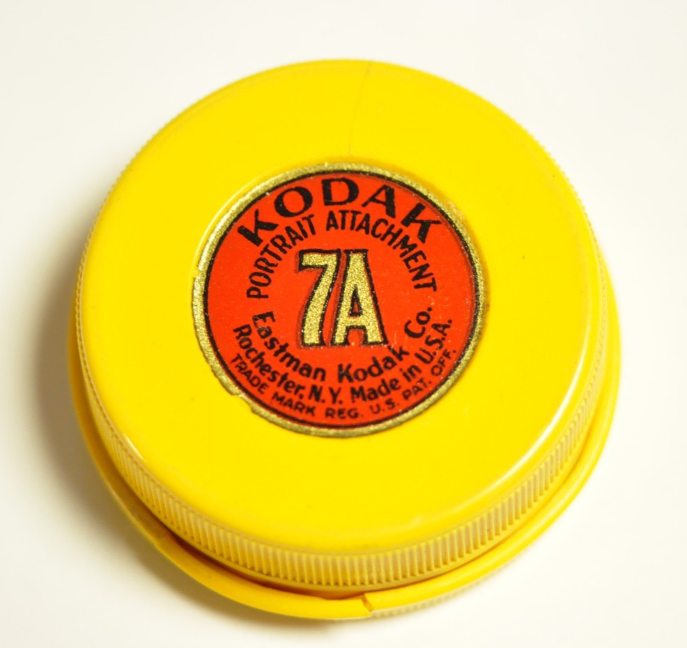 Kodak 7A push on close up lens with case.