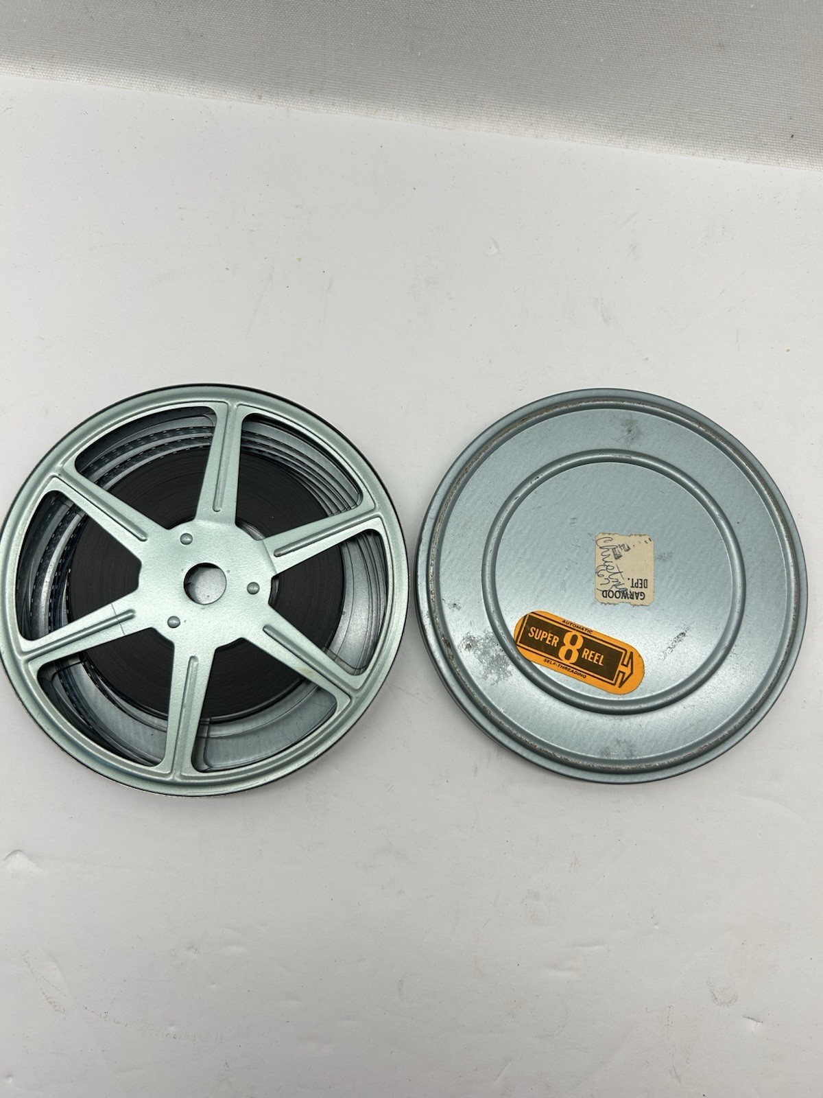 Mixed Lot Compco Std 8mm Film Reels Cans Blue Metal Lot of 8 sets