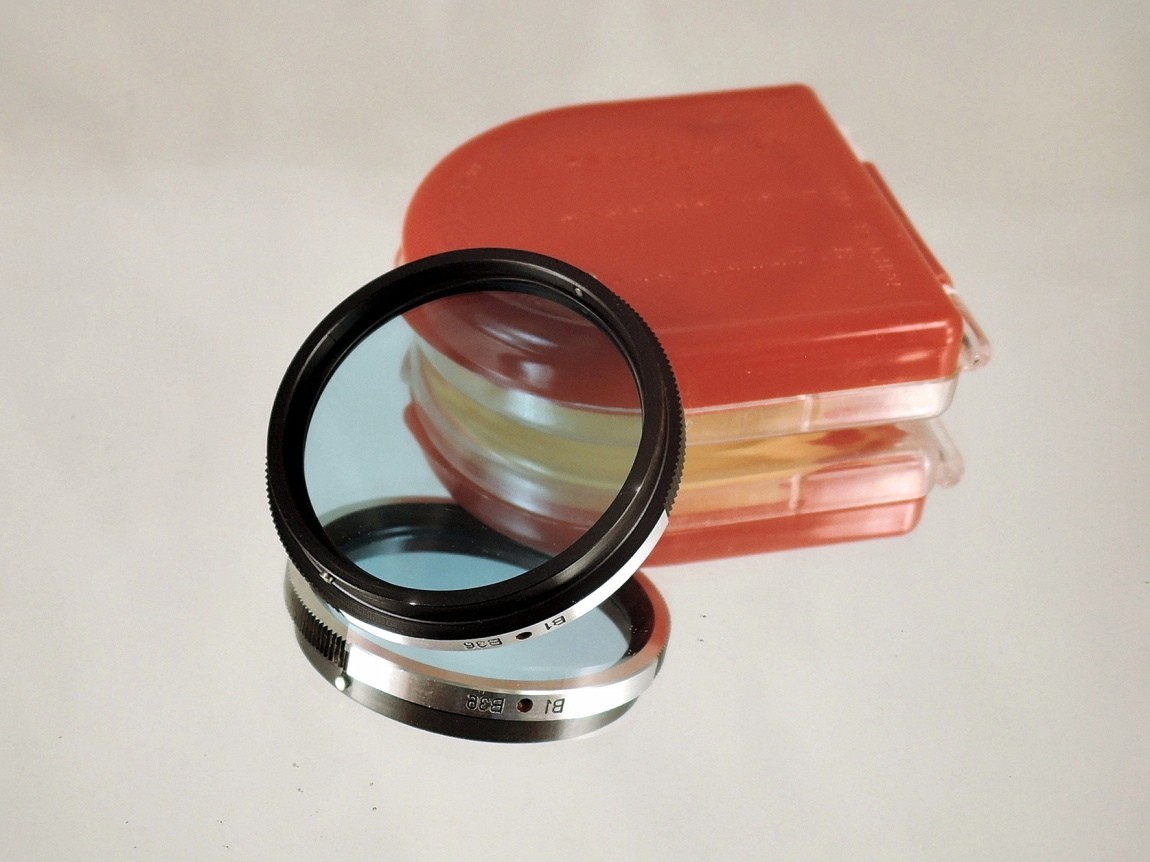 Flexaret MEOPTA B1 B36 Blue Filter Czechoslovakia Genuine Accessories Bayonet