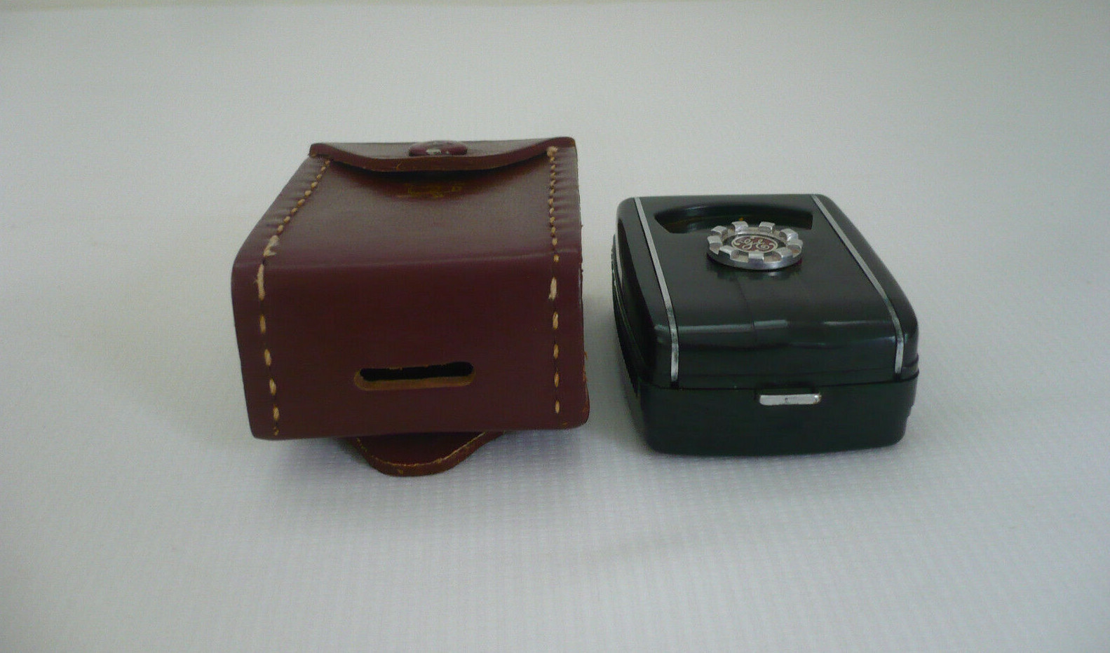 Vintage GE Mascot Exposure Meter w/Leather Case PR-30 Works