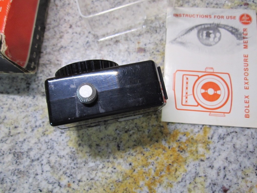 GOSSEN EXPOSURE LIGHT METER With NEW BATTERY for BOLEX 16MM MOVIE CAMERA WORKING
