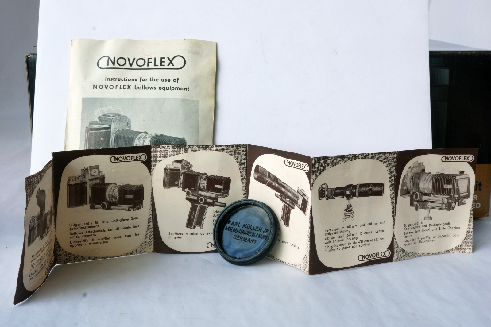 Novoflex Extension Bellows for Exakta Lens Mount US Pat. 2684020 Made in Germany