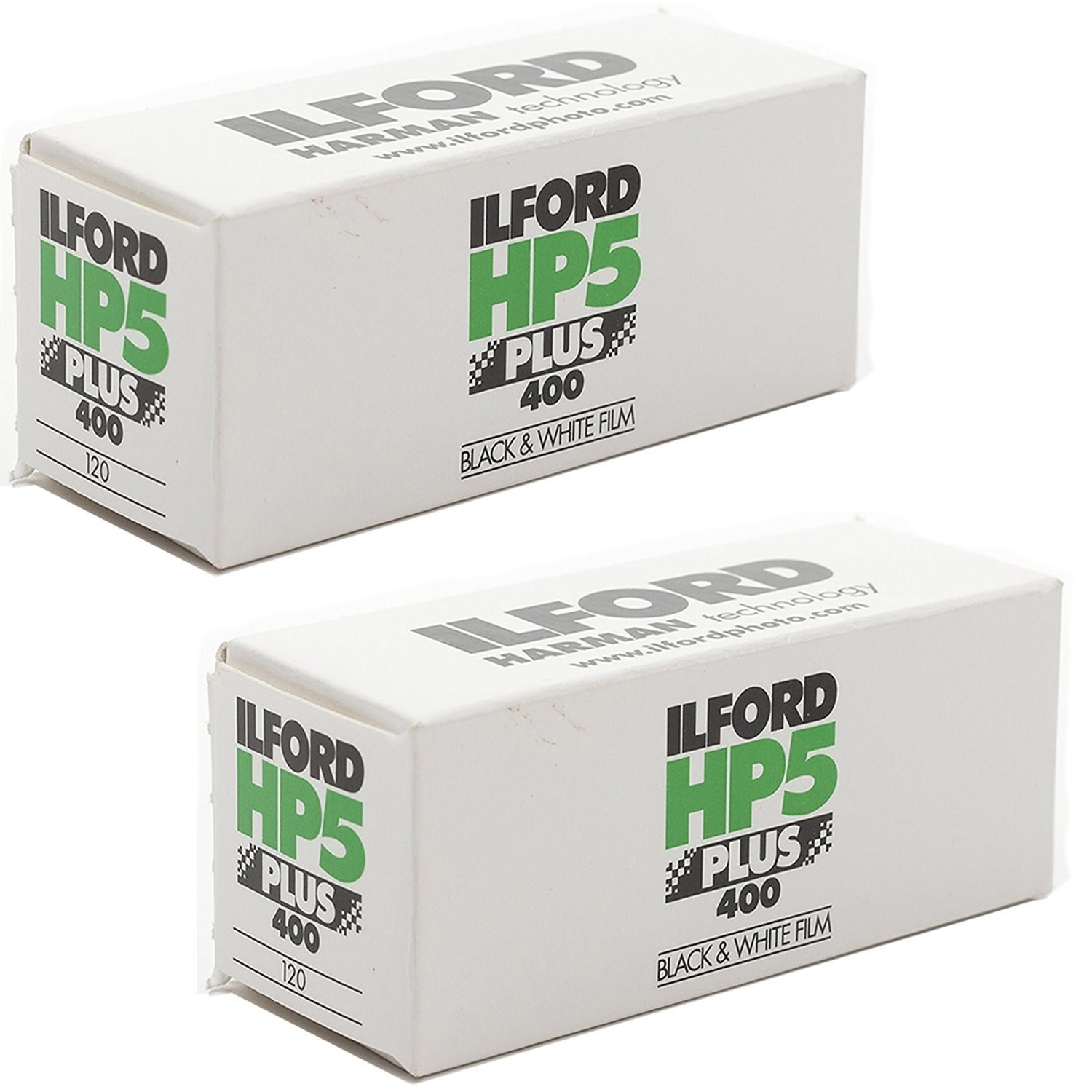 HP5 Plus Black and White Negative Film ISO 400 (120 Roll Film) 2-Pack