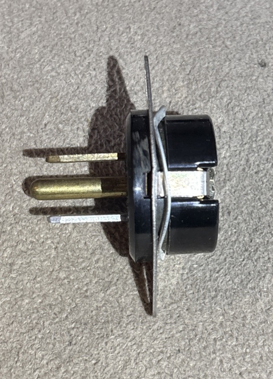 Vintage Amphenol Projector , Reel to Reel , Stereo AC Plug Male Receptacle *NEW