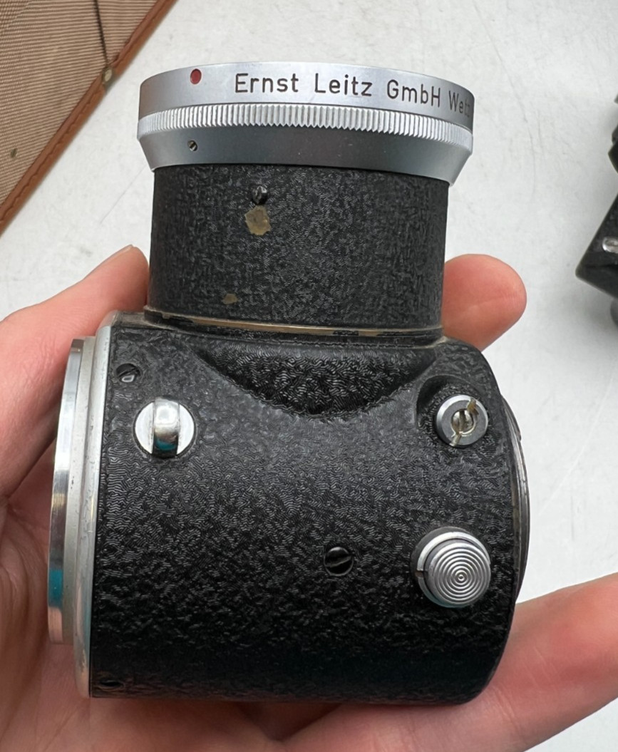 Leitz Leica Visoflex I Focusing Bellows / Mirror Box Finder / Magnifier w/ Case