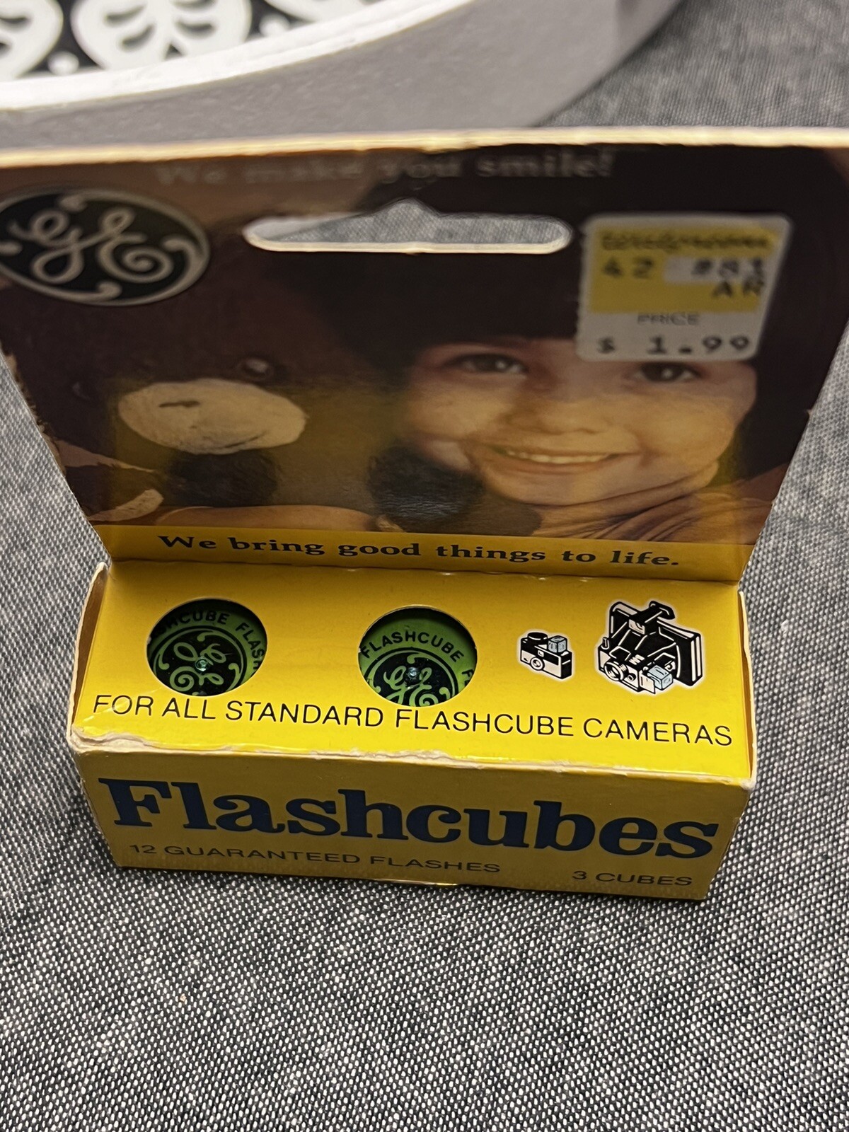 Vintage GE Flashcubes Original Box Set Of 3 Cubes 12 Flashes New Old Stock