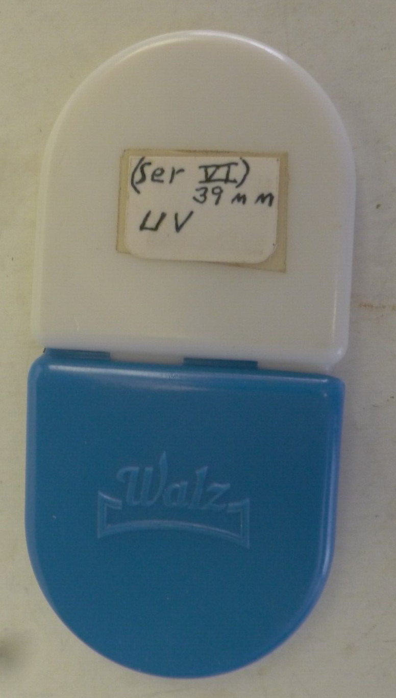 Walz 39mm U.V. Ser VI Screw In Filter +Original Case – Japan
