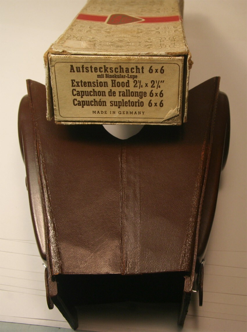 Vintage Rolleiflex Leather Extension Focusing Hood for TLR MINT