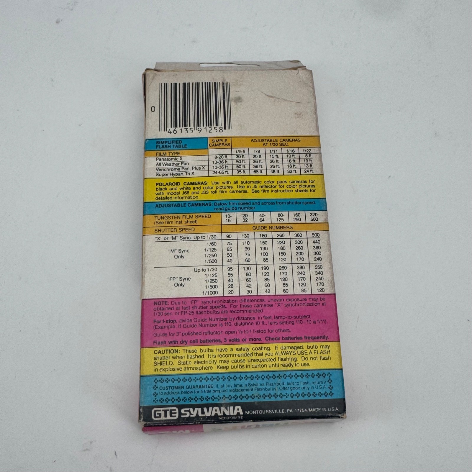 Vintage Sylvania Blue Dot M3 Flashbulbs 12 Clear Bulbs Camera Flash USA