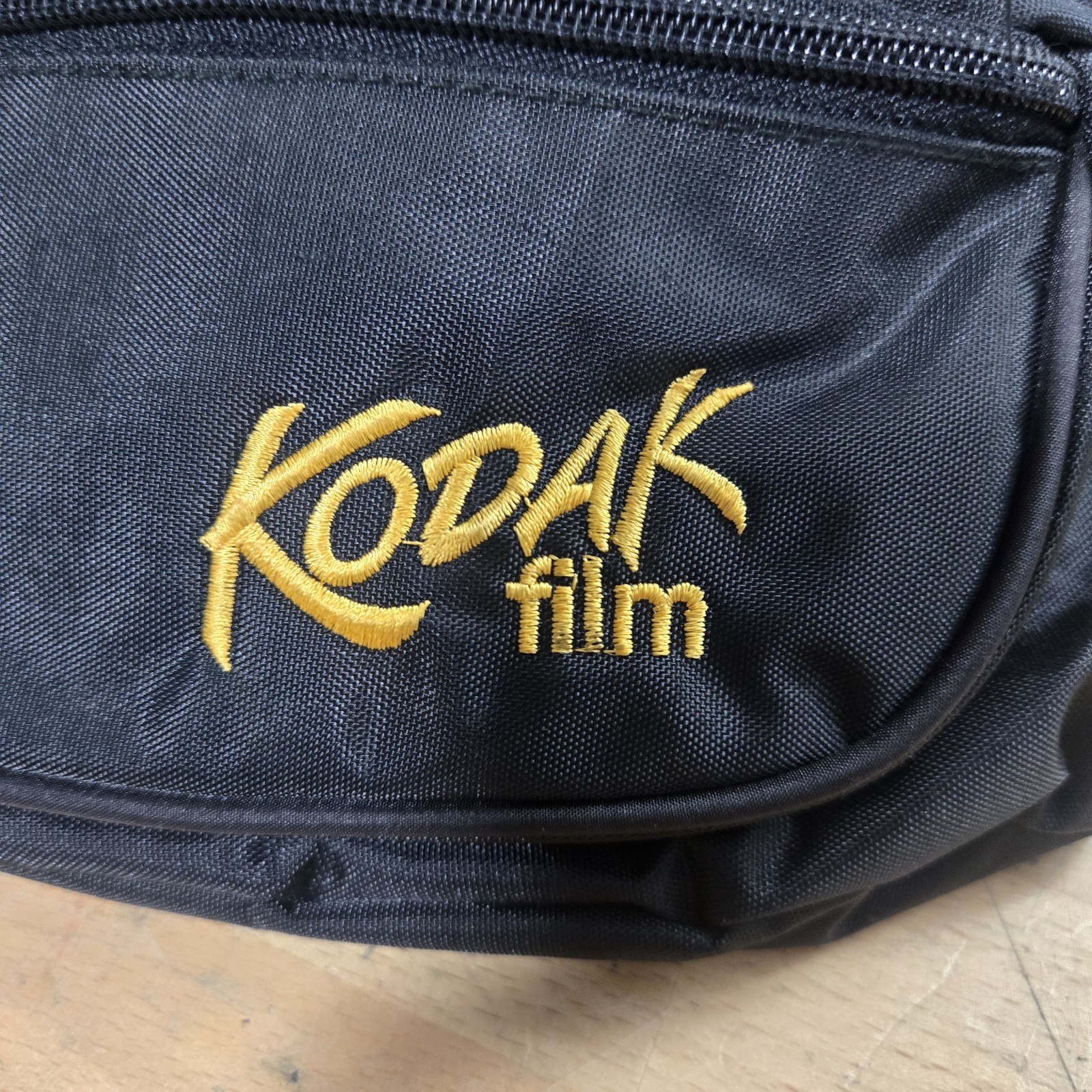 Vintage 1990s Kodak Film Photography Black Fanny Pack Waist Bag
