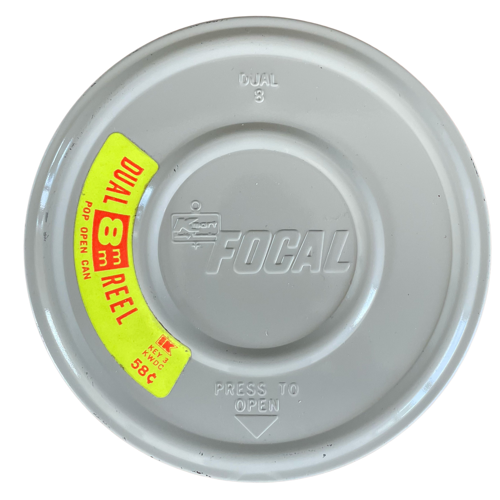 5 inch 200 Foot KMART Brand Dual 8mm Film Canister with Reel
