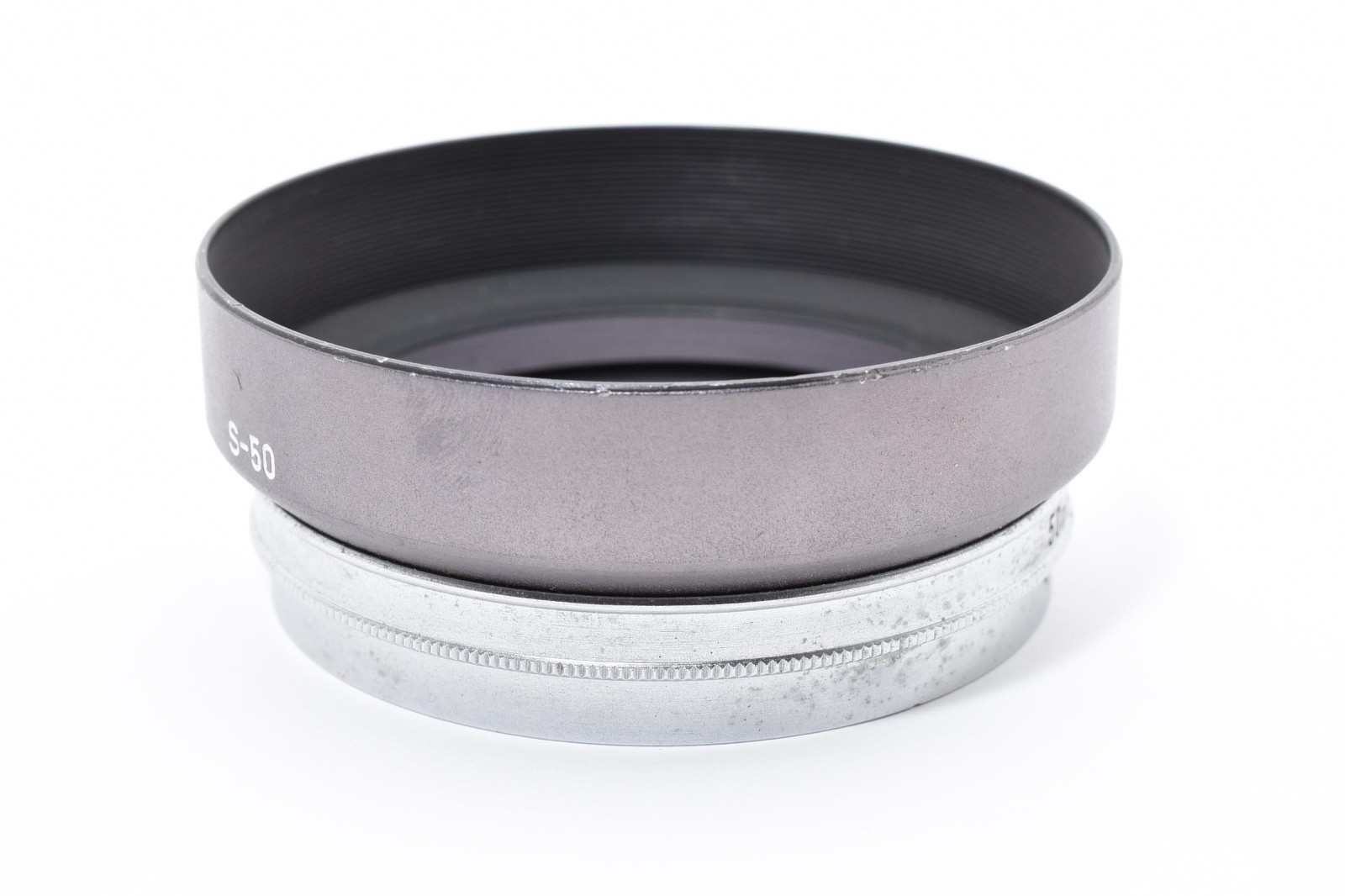 [Excellent w/Case] Canon S-50 Metal Lens Hood For 50mm f/1.4 Leica screw #13451