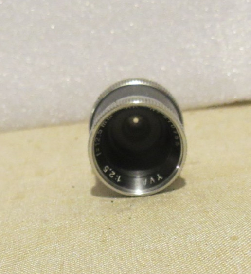 Kern paillard Yvar 1:2.5 f=12.5mm bolex film camera lens leather case No. 370755